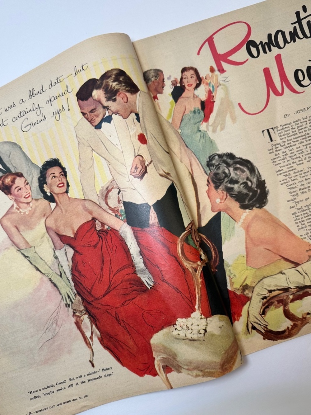 Vintage Woman’s Day Magazine Dec 21 1953 Queen Elizabeth Fashion Christmas Issue